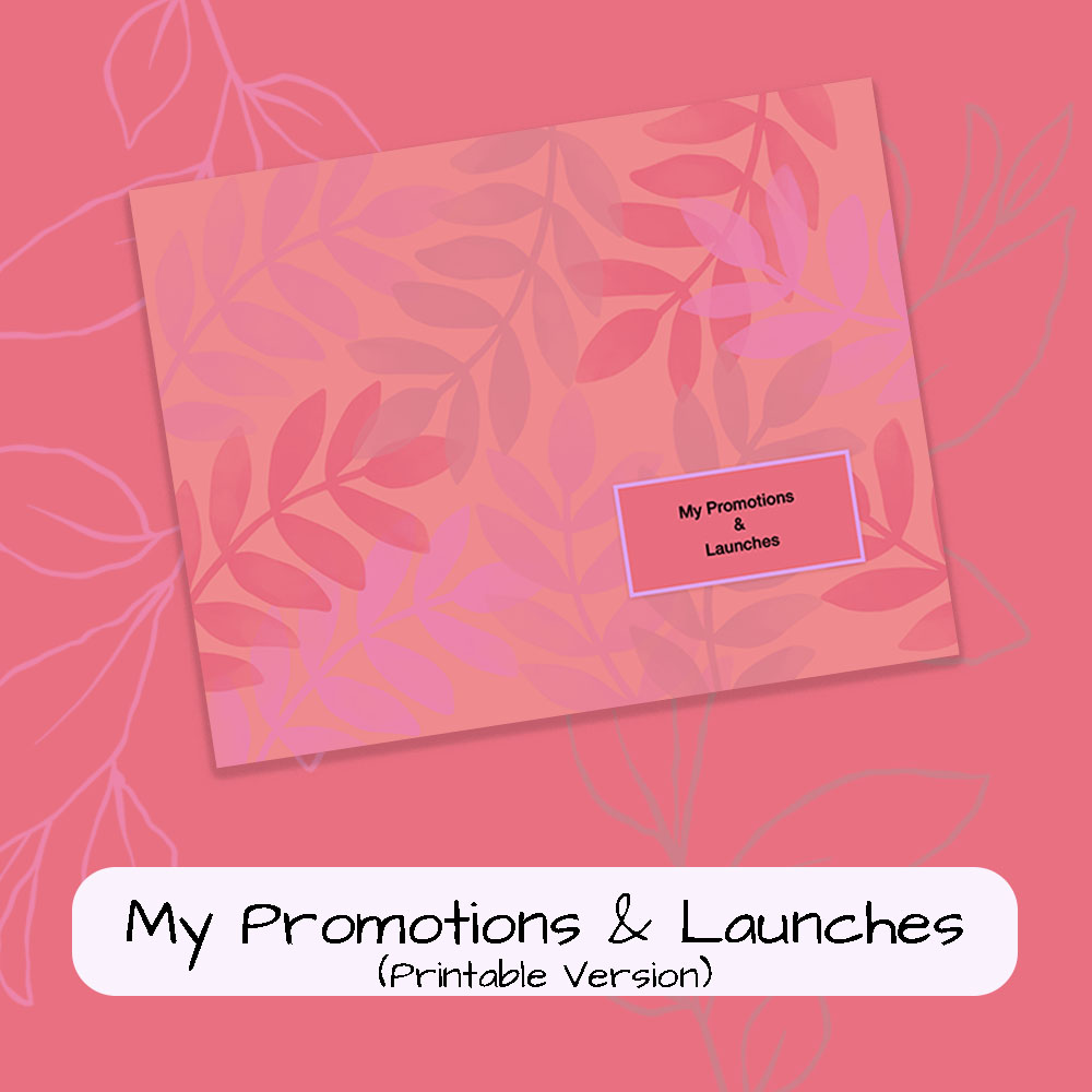 Your Affiliate Promotions & Launch Planner and Tracker (Printable Version)